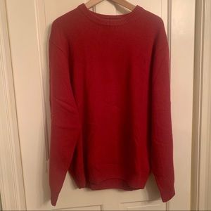 Cranberry red, wool sweater